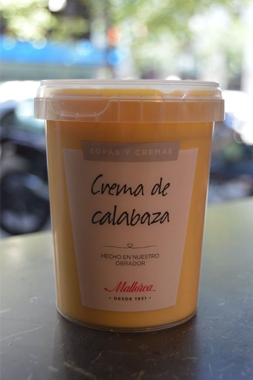 Crema de calabaza de Pasteler&iacute;a Mallorca